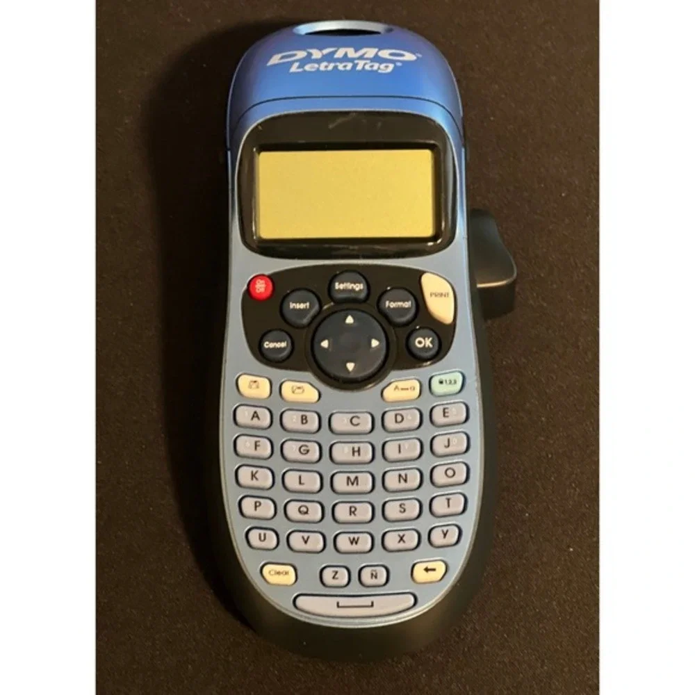 DYMO LetraTag 200B Bluetooth Label Maker Blue QWERTY‎ Keyboard Tested